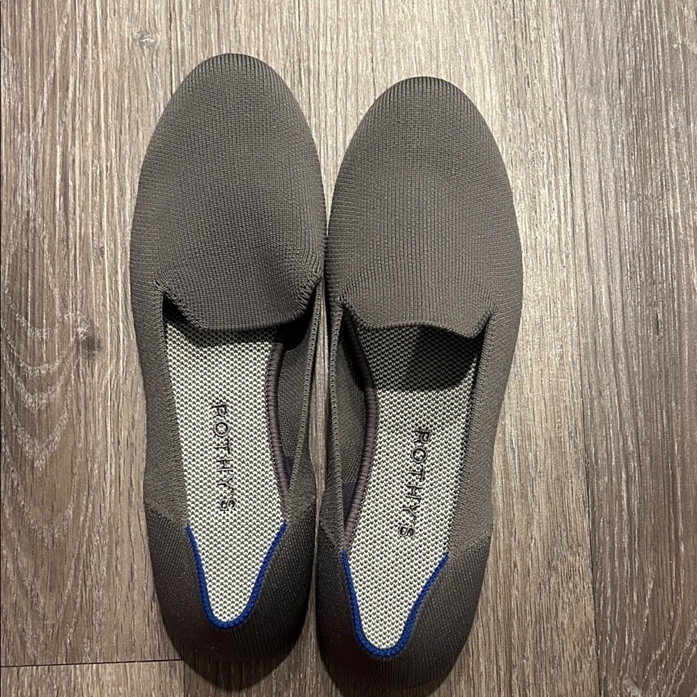 Rothy’s Gray Loafer Ballet Flats Work Career Office Casual Size 7.5